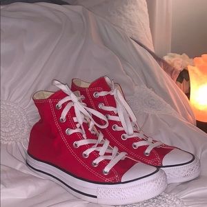 Red High-Top Converse